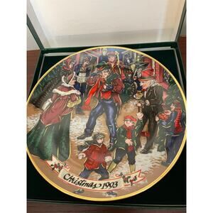 Fitz & Floyd A Dickens Christmas Bah! Humbug! Collectible 9.5” Plate